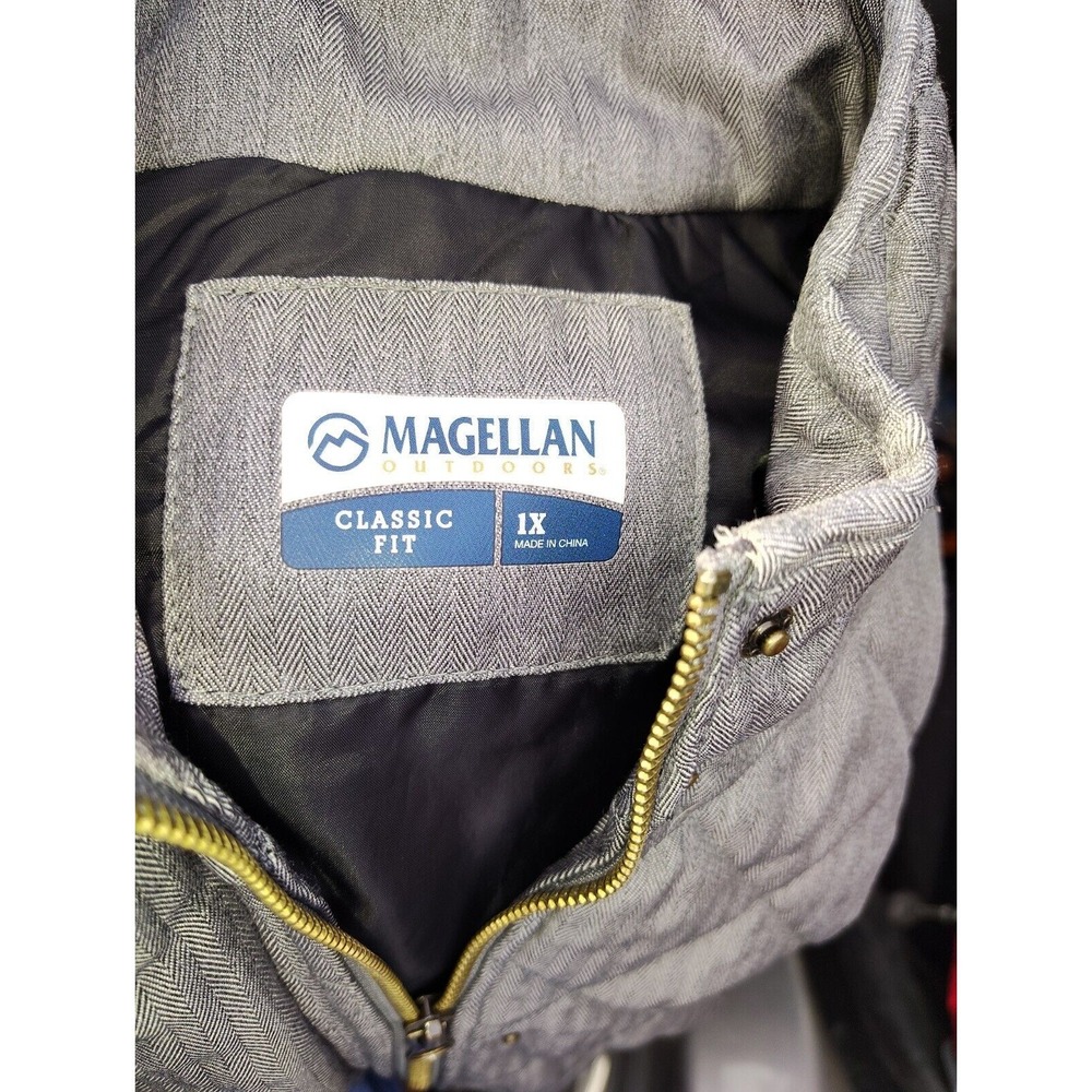 Magellan Womens Willow Creek Active Vest Classic FIt SIze 1XL Light Gray Zip Up - Picture 9 of 9